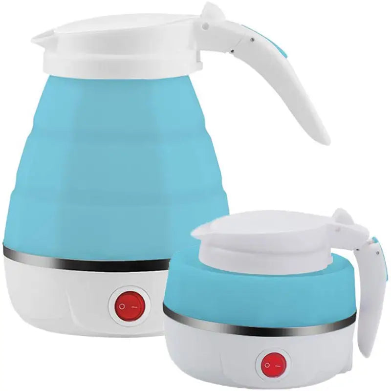 Portable Foldable Electric Kettle 600ML | Travel Electric Kettle with Food-Grade Silicone Body | Fast Boiling Collapsible Water Heater for Tea, Coffee & Travel