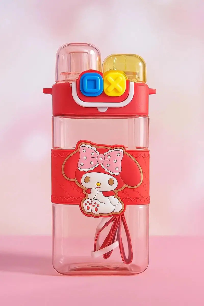 Square Sips Kids Water Bottle with Straw & Leakproof Lid – BPA-Free Reusable Drinking Bottle for School, Travel, Sports & Everyday Use