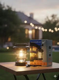 Solar Lantern Outdoor LED Light – Rechargeable Solar Powered Hanging Lantern for Garden, Patio, Camping & Emergency Use
